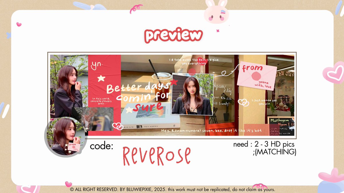 bluwiepixie's tweet photo. help repost! thanku 💌
hi hi! aku sudah open req untuk 4 layout ini as well as design aku yang lain juga yaa! all designs are available for made by req, and buat prici sama form order bisa di cek di thread dibawah, thank u &amp; SELAMAT JAJANNN! 🌀🐬✨🩷 #zonauang https://t.co/s8IEPuN7MO