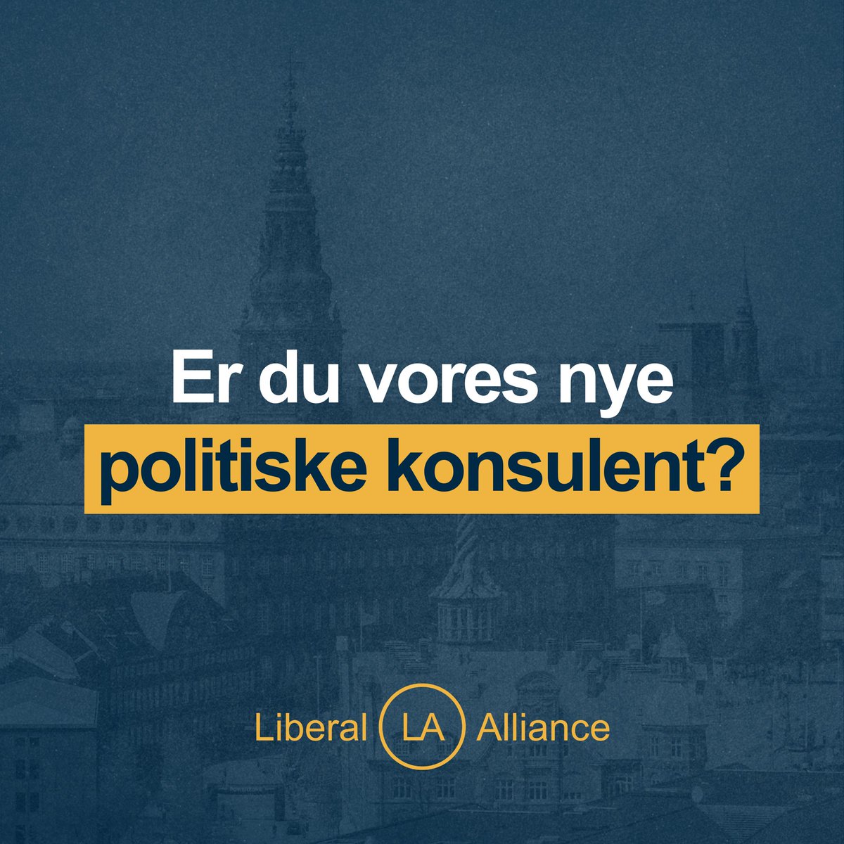 Vil du være med til at skærpe Liberal Alliances politiske profil og udvikle liberale politiske svar på tidens udfordringer?

Er du politisk tænkende, idérig og trives med ansvar?

Og har du lyst til at være en del af et ambitiøst og tæt samarbejdende team, hvor du er med til at