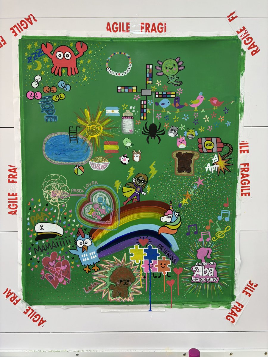 GM 💚 Today I’m working on this commission I’m loving so much!