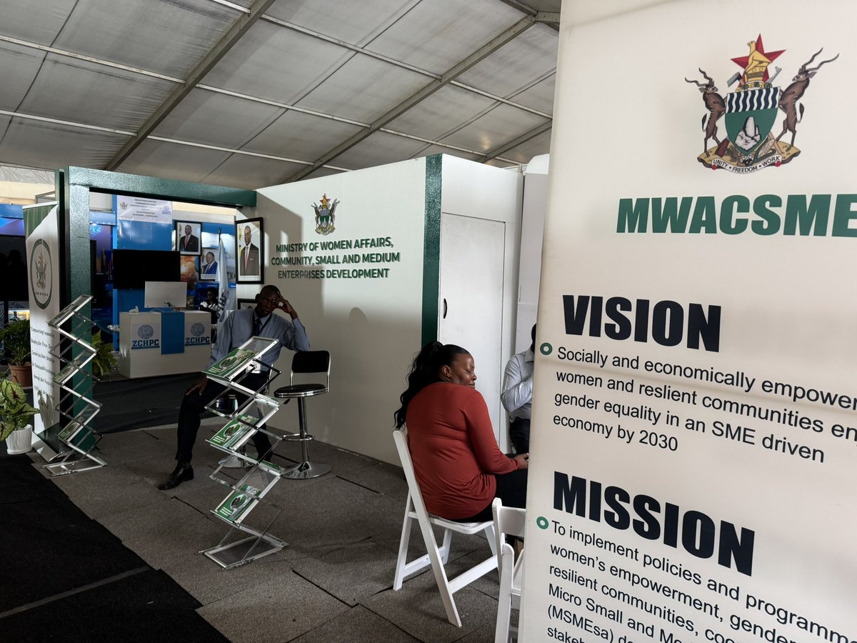 Ministry of Women Affairs_Zw (@mwacsmed) on Twitter photo We are participating at the #ZITF 2025 65th edition under the theme, โIndustrialisation: Crafting an Integrated Economic Landscape."
Visit us in the Connect Africa Marquee (White tent next to Hall 4).
<a href="/InfoMinZW/">Ministry of Information, Publicity & Broadcasting</a>
<a href="/ZITF1/">ZITF Company</a>
<a href="/WCOZIMBABWE/">Women's Coalition of Zimbabwe</a>
<a href="/UNFPA_Zimbabwe/">UNFPA Zimbabwe</a>
<a href="/unwomenzw/">UN Women Zimbabwe</a> We are participating at the #ZITF 2025 65th edition under the theme, โIndustrialisation: Crafting an Integrated Economic Landscape."
Visit us in the Connect Africa Marquee (White tent next to Hall 4).
<a href="/InfoMinZW/">Ministry of Information, Publicity & Broadcasting</a>
<a href="/ZITF1/">ZITF Company</a>
<a href="/WCOZIMBABWE/">Women's Coalition of Zimbabwe</a>
<a href="/UNFPA_Zimbabwe/">UNFPA Zimbabwe</a>
<a href="/unwomenzw/">UN Women Zimbabwe</a>