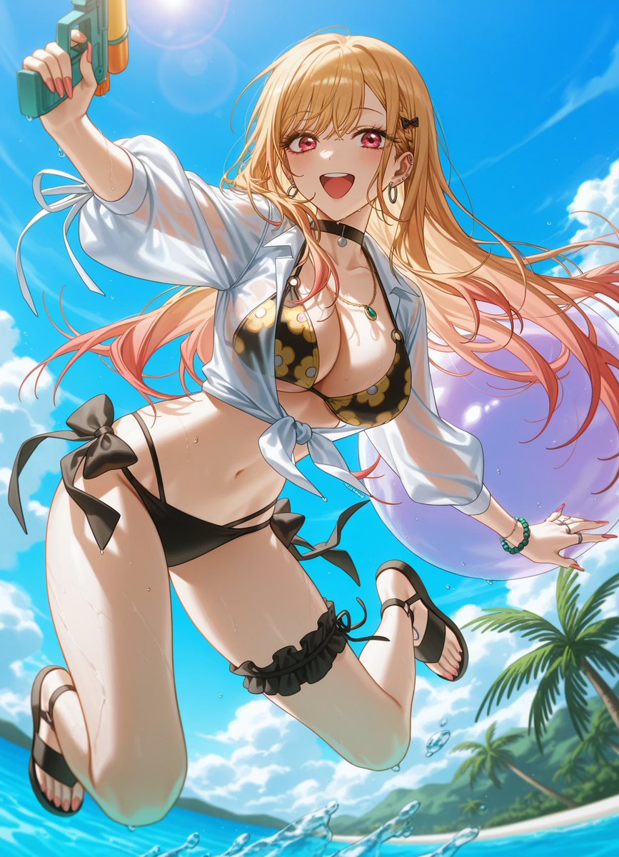 MarikaAI_'s tweet photo. 🫧Summer days!🫧
🌸Kitagawa Marin🌸

#喜多川 #kitagawa #MarinKitagawa #SonoBisqueDollWaKoiWoSuru #AIart https://t.co/U5hFjtHzRU