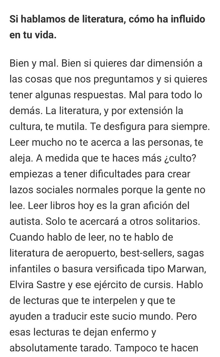 Raggiomoral's tweet photo. En 2022 me preguntaron sobre mi relación con los libros y la lectura. Sigo pensando lo mismo que entonces. https://t.co/nlSQPtT0Cv
