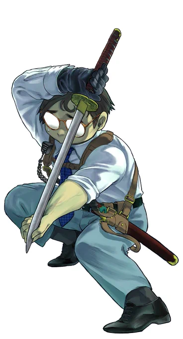 できたー クトゥルフ神話trpg  快刀乱魔 に連れていくHO2 鈴目淳之介(すずめ じゅんのすけ)です。説得と組みつき取った。見た目の割に高STR。 