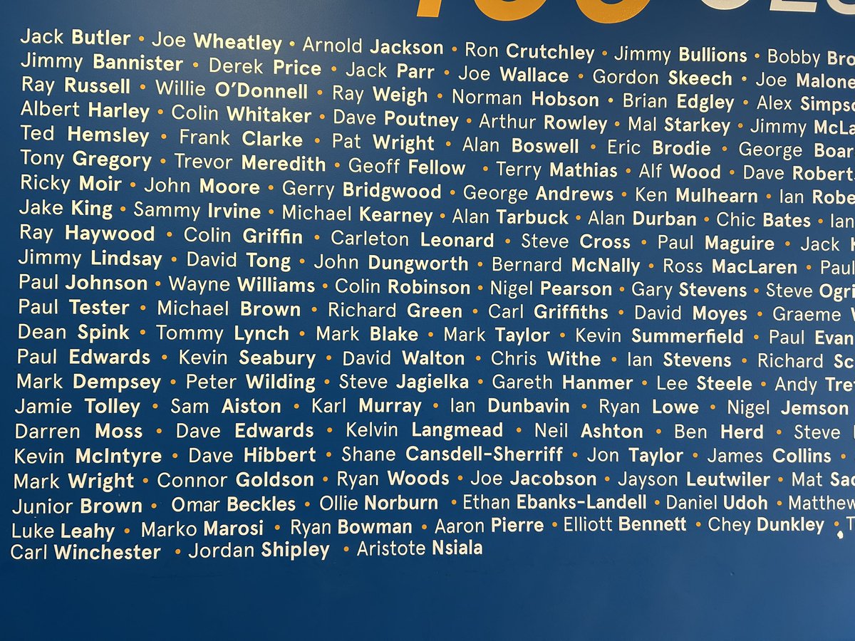 Cyclone_Signs's tweet image. Congratulations to Toto Nsiala for your 100th game played with @shrewsburytown! It was great to be able to put your name up on the 100 wall!

#cyclonesigns #football #shrewsburytown #STFC #totonsiala #100games #vinyllettering #vinylgraphics #wallgraphics #shropshire #shrewsbury