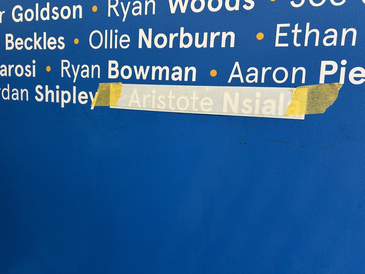 Cyclone_Signs's tweet image. Congratulations to Toto Nsiala for your 100th game played with @shrewsburytown! It was great to be able to put your name up on the 100 wall!

#cyclonesigns #football #shrewsburytown #STFC #totonsiala #100games #vinyllettering #vinylgraphics #wallgraphics #shropshire #shrewsbury