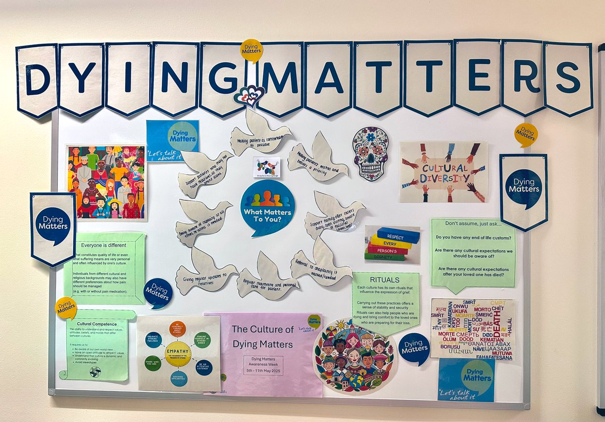Ward 302's pop-up display is ready for DMAW, running from May 5–11. This year’s theme, ‘The Culture of Dying Matters,’ highlights how different cultures and faiths approach death, dying, and grief—encouraging open, inclusive conversations that respect diverse perspectives.