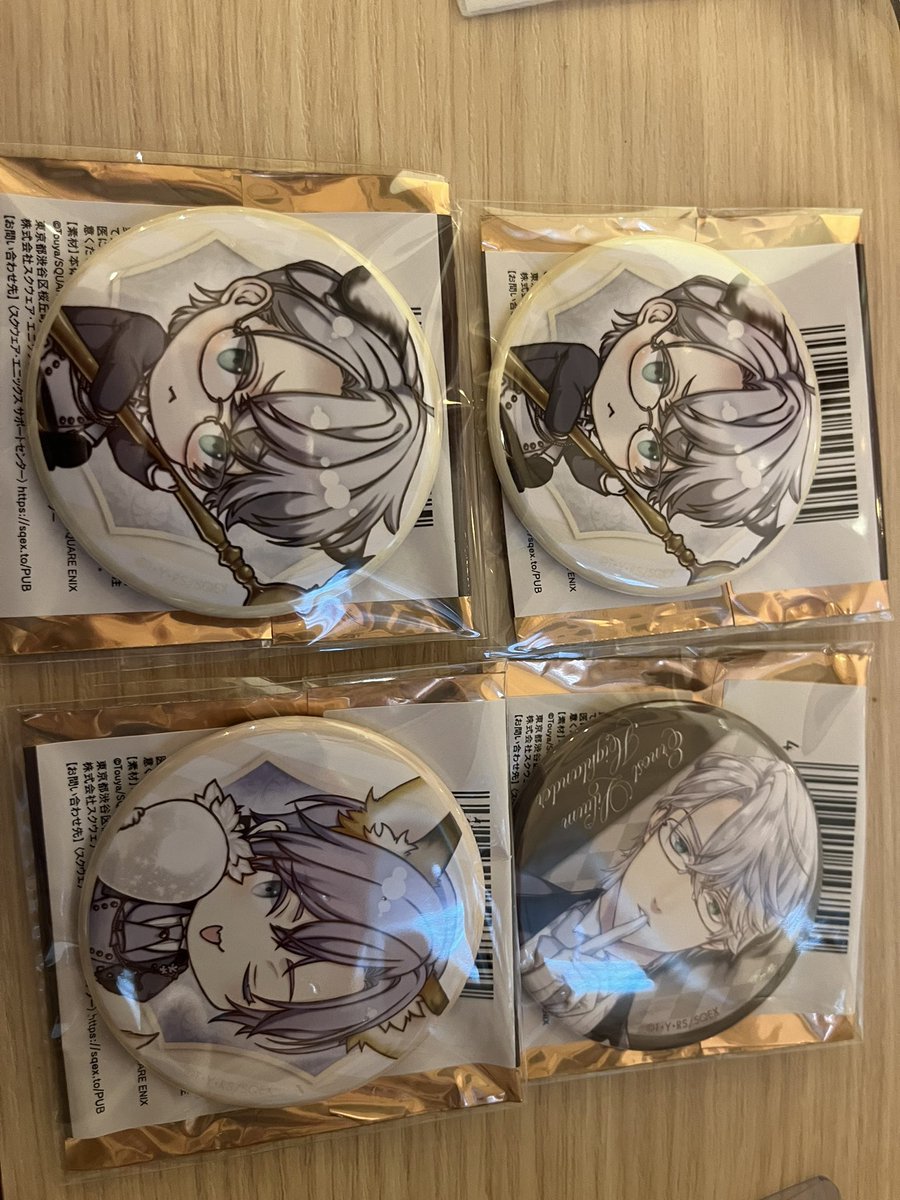 【交換】
悪役令嬢は溺愛ルートに入りました！？Collaboration Cafe 溺愛ルートカフェ 

譲)
画像参照
求)
サフィア
缶バッジは等身求めております。

本日または30日池袋手渡し可能
または郵送希望。