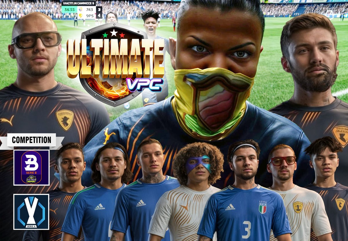 ⚽ ULTIMATE VPC ⚽

🚨 RUOLI RICERCATI
⚽ DC
⚽ CC/COC
⚽ AS/ES
➖➖➖➖➖➖➖➖➖➖
- 18+
- SERIETÀ 
🏆COMPETIZIONI
✅ C.V.I. SERIE A 
✅ ETC - VFL SERIE B
➖➖➖➖➖➖➖➖➖➖
REQUISITI DI GIOCO
📍 PARTY su DISCORD
➖➖➖➖➖➖➖➖➖➖
GRUPPO PROVINI
chat.whatsapp.com/JnVPw67798tAxK…