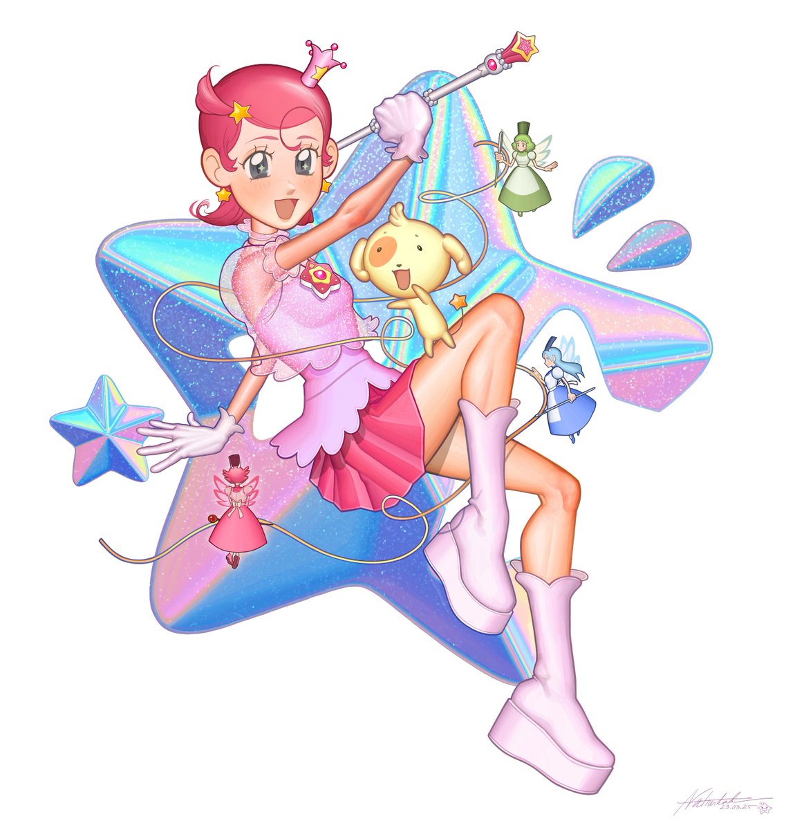 Yummy_Lammy's tweet photo. Étoile💫 From Harmonica Star, here's Princess Comet, Rababou and The Sewing People!!
#Cometsan #CosmicBatonGirlコメットさん☆ https://t.co/CwuqsGF2jy
