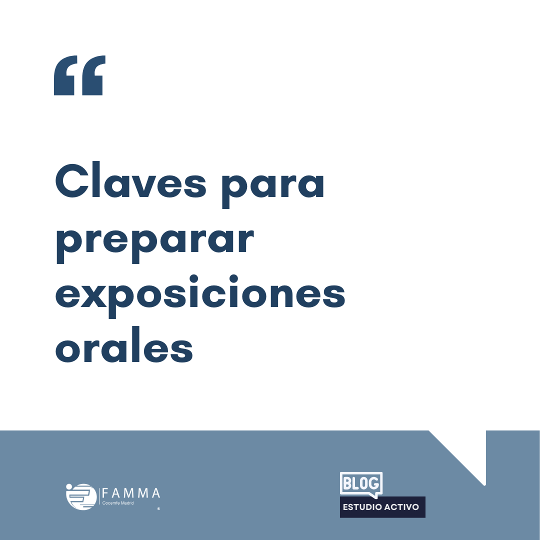 FAMMA_Co_Madrid's tweet photo. 👨🎓#EstudioActivo
🎤Hoy en nuestro blog te traemos varios tips para perder el miedo a hablar en público en #exposiciones
🔗https://t.co/JipRWC1nYm
#aprendeaaprender #hablarenpublico #estudio https://t.co/PzEwKCvRuD