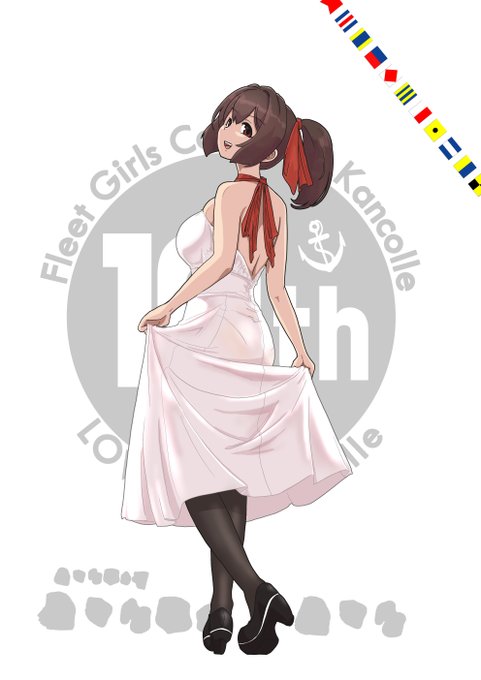 艦これ12周年おめでとうございます。
まだそれ用のイラスト描けないけど
10周年の時の伊勢さん再掲 