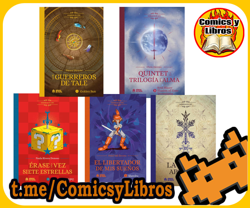 COMICSYLIBR0S's tweet photo. Memorias del RPG REBAJADOS A 17,96€ por el Día del Libro

Golden Sun
https://t.co/iNAIfGwoMv
Vagrant Story
https://t.co/7UBTYvNNpq
Soul Blazer - Illusion of Time - Terranigma
https://t.co/QjhB1Kq9nW
Super Mario RPG
https://t.co/fC5OMu9ZE2
Alundra
https://t.co/cwB4K09u3x https://t.co/GyFYwJHBgJ
