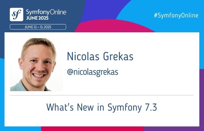 SymfonyCon - SymfonyOnline (@symfonycon) on Twitter photo 🔥Meet our first speaker at #SymfonyOnline June 2025, <a href="/nicolasgrekas/">Nicolas Grekas 💙💛</a> !
🔎More details: live.symfony.com/2025-online-ju…
👉 Join us: live.symfony.com/2025-online-ju… 🔥Meet our first speaker at #SymfonyOnline June 2025, <a href="/nicolasgrekas/">Nicolas Grekas 💙💛</a> !
🔎More details: live.symfony.com/2025-online-ju…
👉 Join us: live.symfony.com/2025-online-ju…
