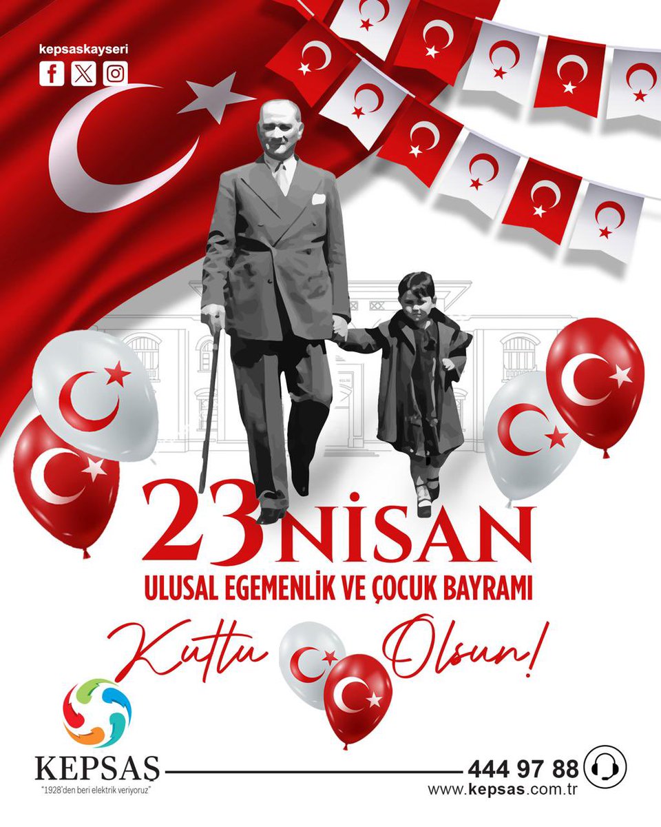 23 Nisan Ulusal Egemenlik ve Çocuk Bayramı Kutlu Olsun🎈🇹🇷