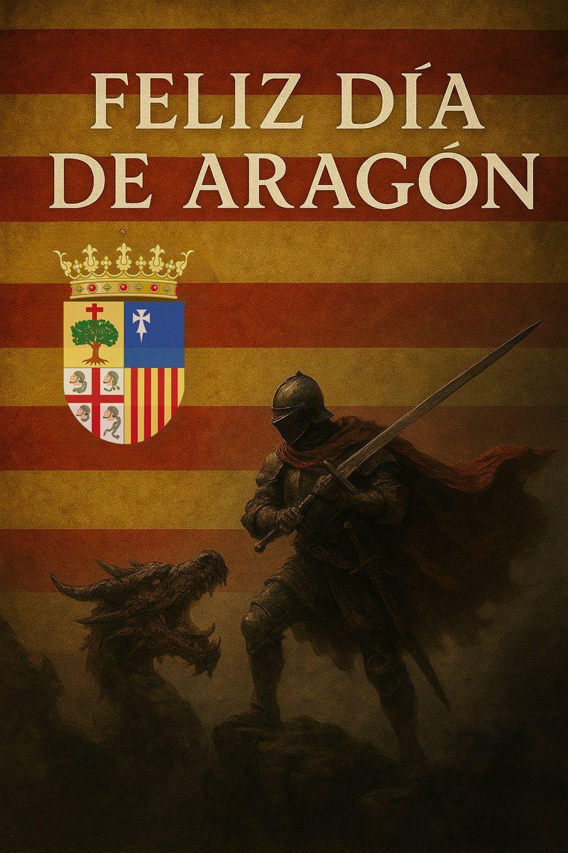 ¡Feliz día de Aragón!

Orgullosos de lo que somos 
💛❤️💛❤️💛

#SanJorge #Aragón #diadearagon