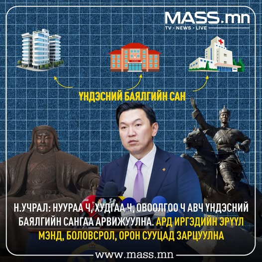 Н.Учрал: Нуураа ч, Худгаа ч, Овоолгоо ч авч Үндэсний баялгийн сангаа арвижуулна. Ард иргэдийн эрүүл мэнд, боловсрол, орон сууцад зарцуулна👏