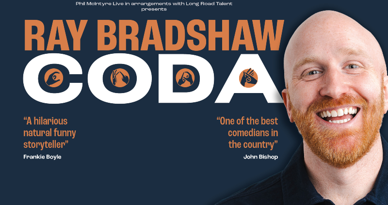 ANNOUNCED 📣

Ray Bradshaw is taking his CODA show on the road next year and will be stopping at the SEC Armadillo on 11 April 2026 🤩

Tickets on sale 10am, Fri 25 April ➡️ bit.ly/3YzOmQL

 Accessible info ➡️ bit.ly/3Os5Kl3
❓ FAQs ➡️ bit.ly/42m4lm3