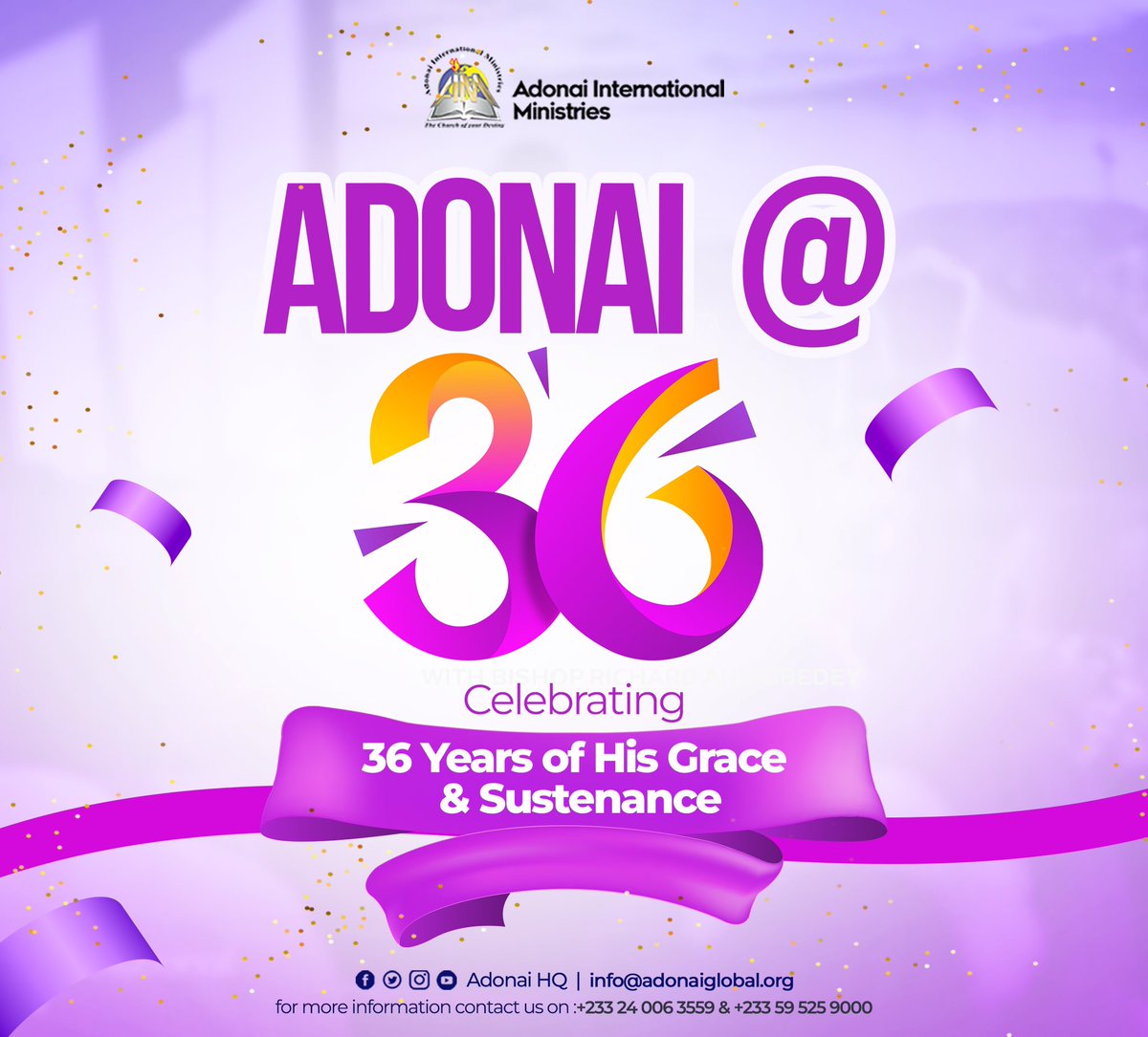 adonai_hq's tweet image. Today, we joyfully celebrate 36 years of God’s unfailing grace and sustaining power.

#AdonaiAt36
#GraceAndSustenance