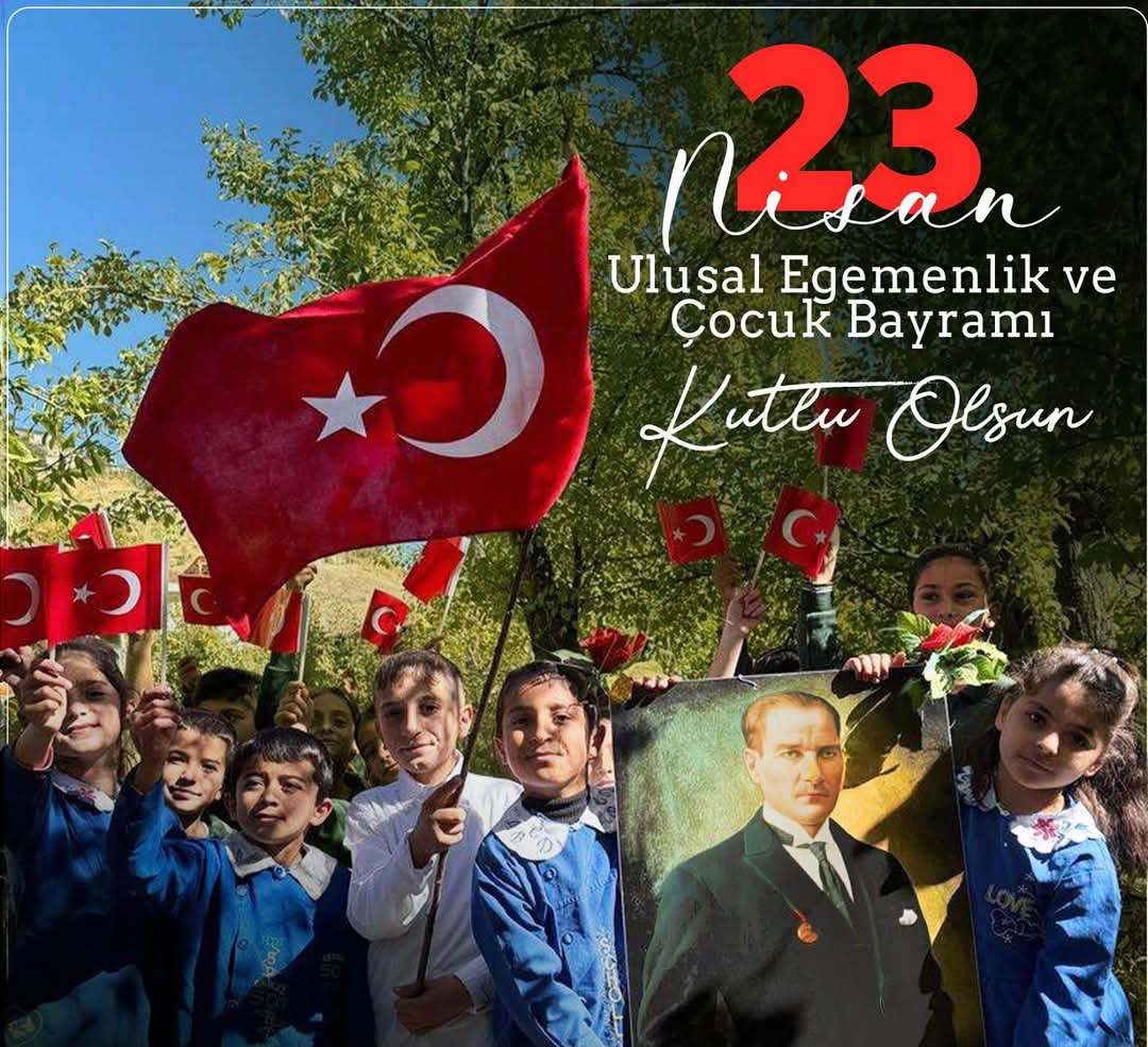 Ozdenmutluk49's tweet photo. Gazi Meclisimizin açılışının 105. yıl dönümü ve Cumhuriyetimizin Kurucusu Gazi Mustafa Kemal Atatürk’ün çocuklara armağanı 23 Nisan Ulusal Egemenlik ve Çocuk Bayramı kutlu olsun.   

#23NisanKutluOlsun https://t.co/2KdnDkEEsS