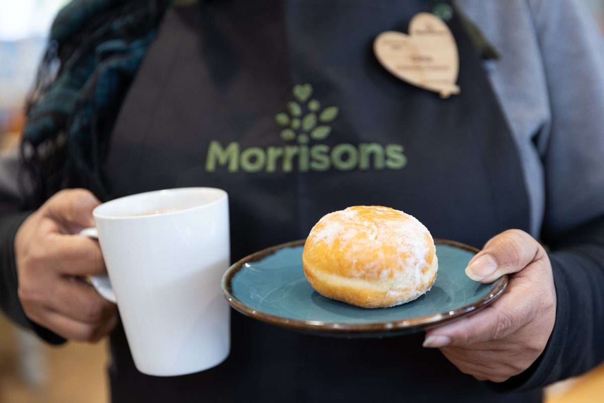 Morrisons's tweet image. Get a FREE doughnut when you buy a refillable drink in our Cafe's 🍩☕
