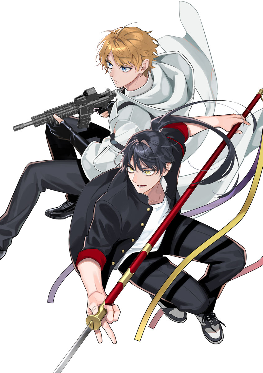 JUMP_SQ's tweet image. ━━▷▷増刊号紹介◁◁━━━
4/25㊎発売‼
ジャンプSQ.RISE 2025 SPRING
━━━━━━━━━━━━━━
SQ.本誌連載作家『片翼のミケランジェロ』伊藤砂務先生の新作読切『東京退魔綜合學園』がセンターカラーで掲載🔥

エクソシスト＆陰陽師！異例のバディが魔を祓う！…