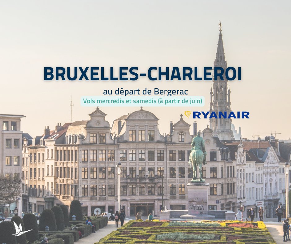 Charleroi – Bergerac
À partir de juin, vols directs les mercredis et samedis entre Bruxelles-Charleroi et Bergerac.

Réservez votre voyage sur bergerac.aeroport.fr

#volsbergerac #charleroi #volsdirects