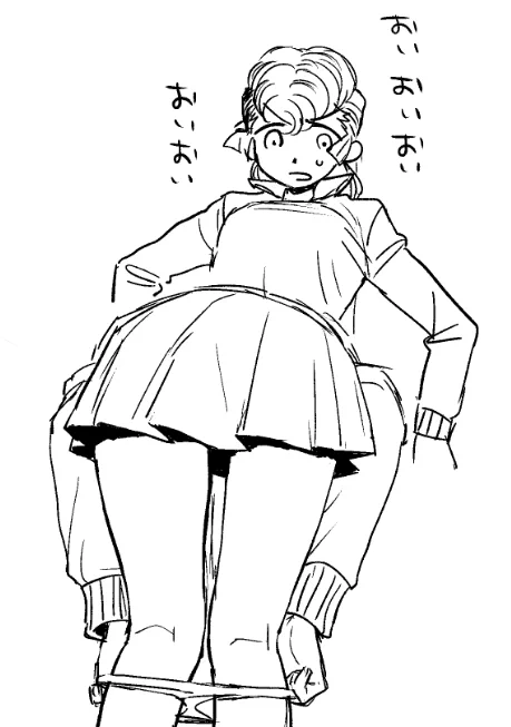 あっ!ユリの目の前でパンツ脱ぐミカだ 