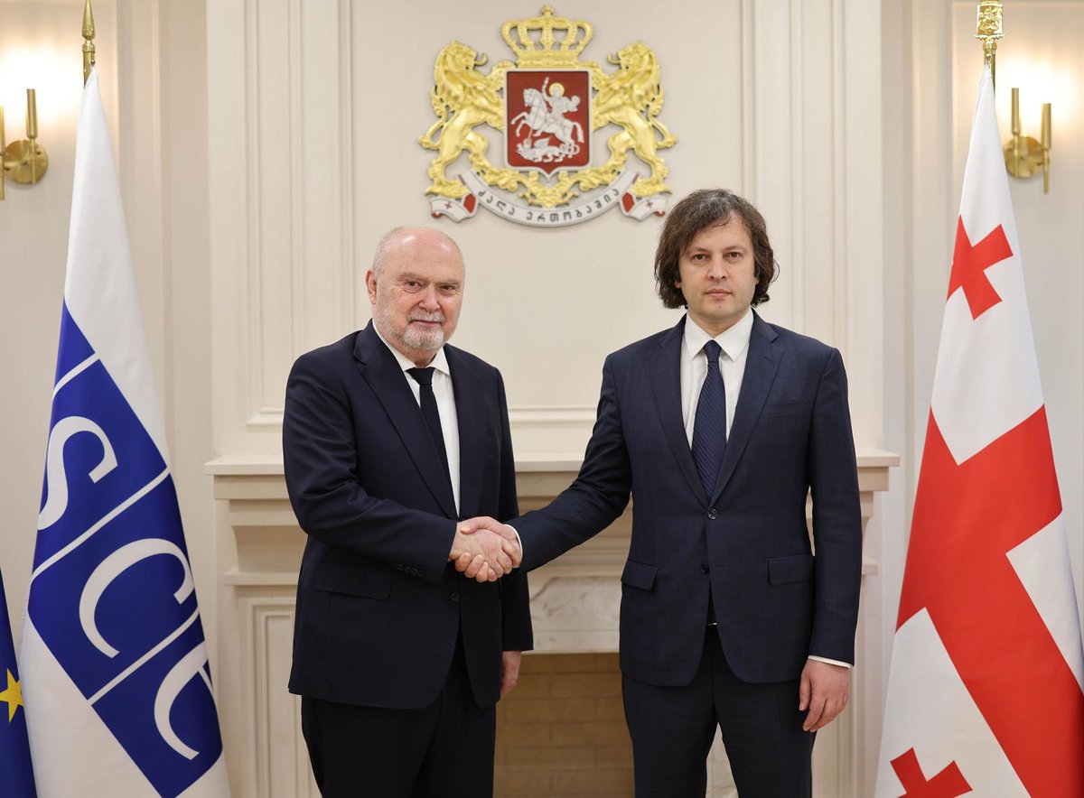 I was pleased to meet with the OSCE Secretary General, H.E. Feridun H. Sinirlioğlu during his visit to 🇬🇪. I am sincerely grateful for the Secretary General's engagement in fostering our cooperation. Our partnership is essential for strengthening Georgia's political stability and