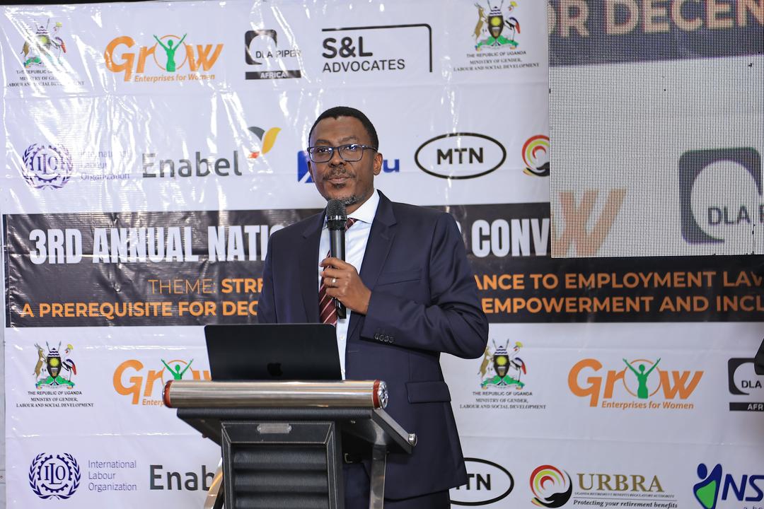 This morning at the 3rd Annual National Labour Convention and Expo 2025, our Partner <a href="/moses_segawa/">Moses Segawa</a> delivered thought-provoking remarks on the evolving world of work and the critical role of legal compliance in shaping inclusive economic progress.

He emphasised that legal