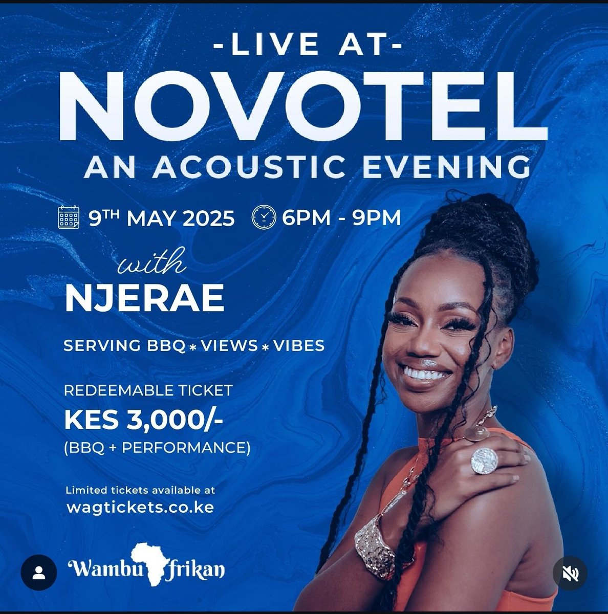 _njerae's tweet image. Nairobi peeps catch up with me at  Novotel hotel - Westlands for an evening of smooth and cool vibes.Get your tickets ASAP and see you there.