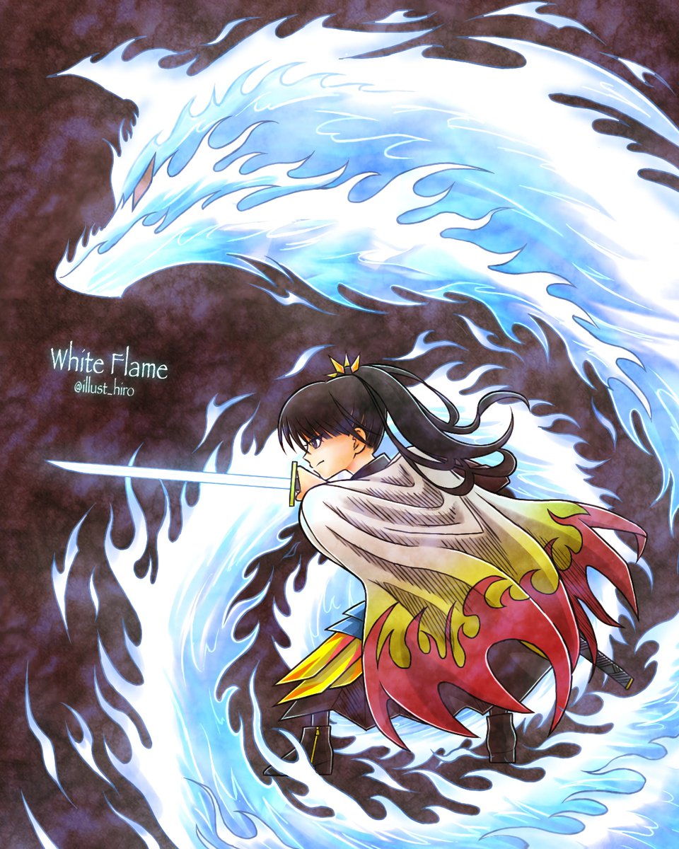 赤子金属の呼吸 よん♪ノ型
【 White Flame -白炎- 】
#BABYMETAL #鬼滅の刃
 #babymetal_fanart #METALFORTH 
THE ONE版予約しました٩( ᐛ )و