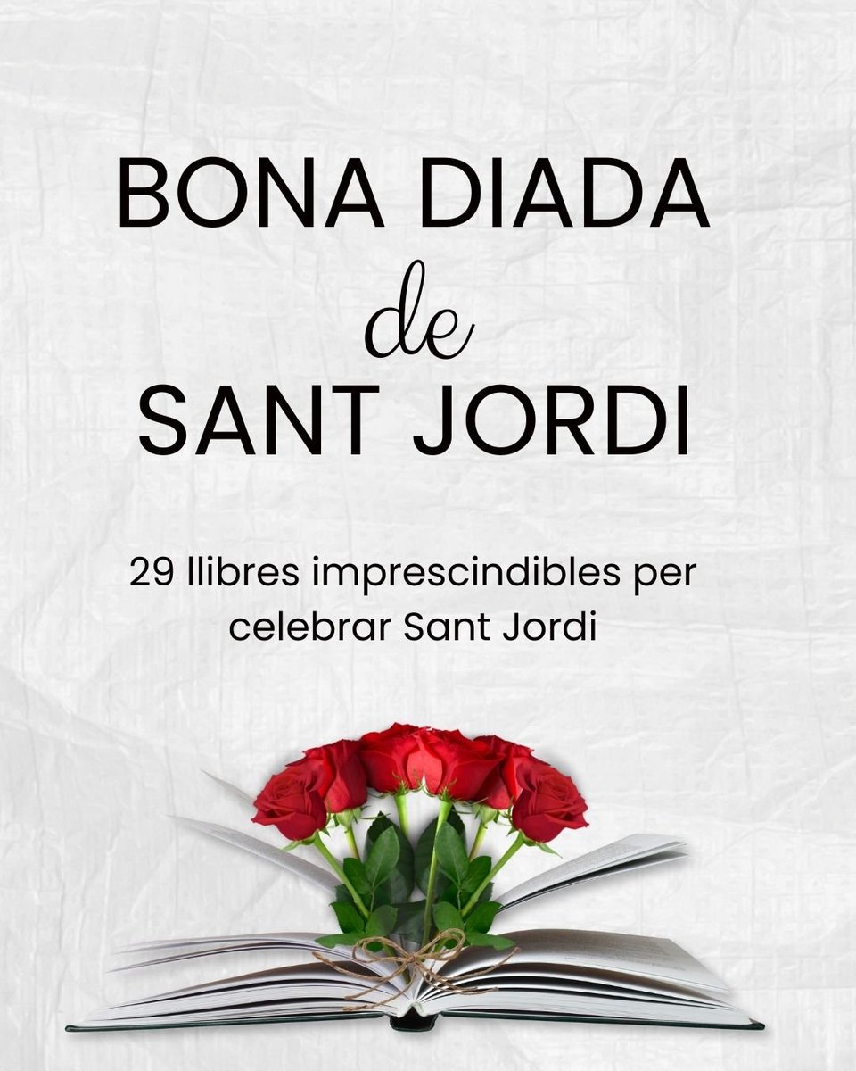 🌹📚 Per 𝗦𝗮𝗻𝘁 𝗝𝗼𝗿𝗱𝗶, el #COPC celebra la lectura amb una selecció molt especial!

Des de la #Biblioteca del Col·legi hem preparat un recull de 29 llibres imprescindibles per celebrar aquesta diada, amb protagonisme per a les veus de la nostra pròpia comunitat.