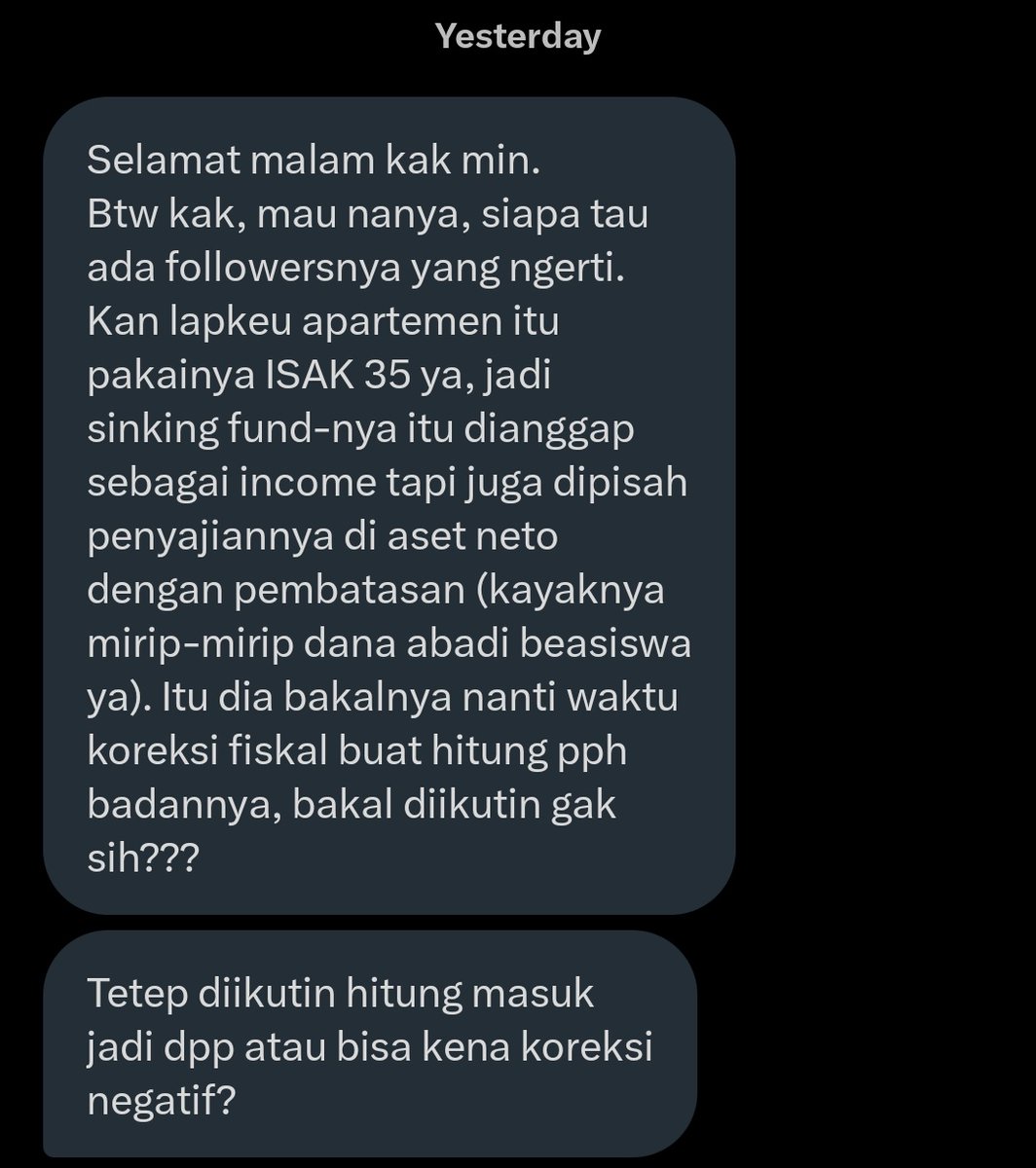 AkuntanMilenial's tweet photo. ISAK 35
Sinking Fund

Ada yang bisa bantu?
#TanyaAkuntansi https://t.co/VdXU5gsxun