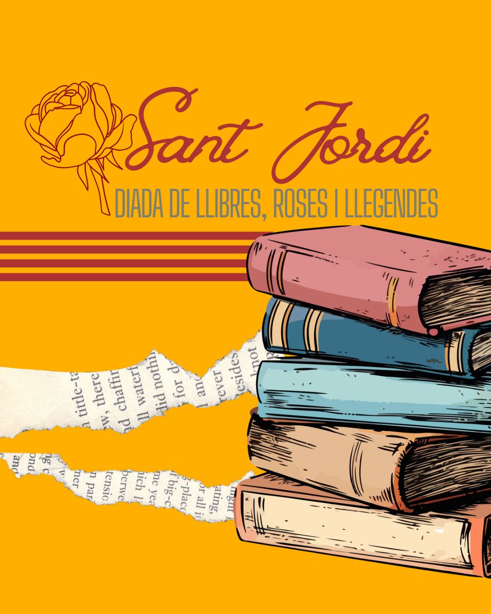 Bona Diada de Sant Jordi a tothom!! 🌹📚🐉
#santjordi2025