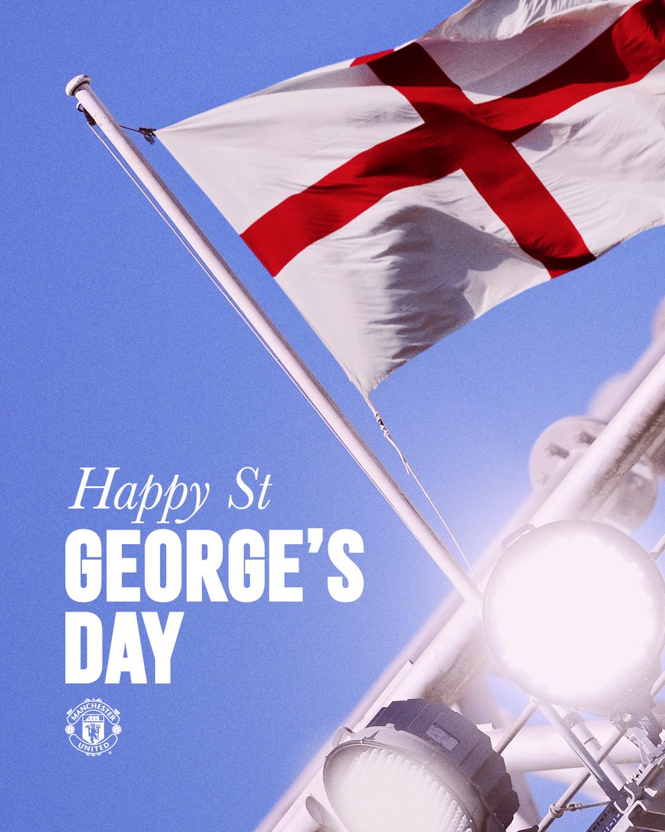 Happy St. George's Day, Reds 🏴󠁧󠁢󠁥󠁮󠁧󠁿

#MUFC