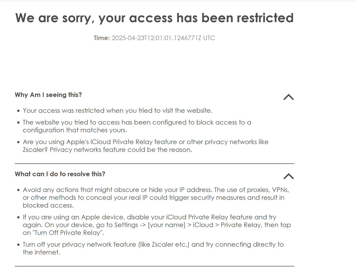 AXS. Varför kan ni inte köra cloudflare eller något annat rimligt system som fixar med eran trafik. Jag sitter på ett helt vanligt svenskt kontor. För biljetter mot Rapid gick det utmärkt att köra på det här nätverket.
MVH Trött på att inte få tag i biljetter.