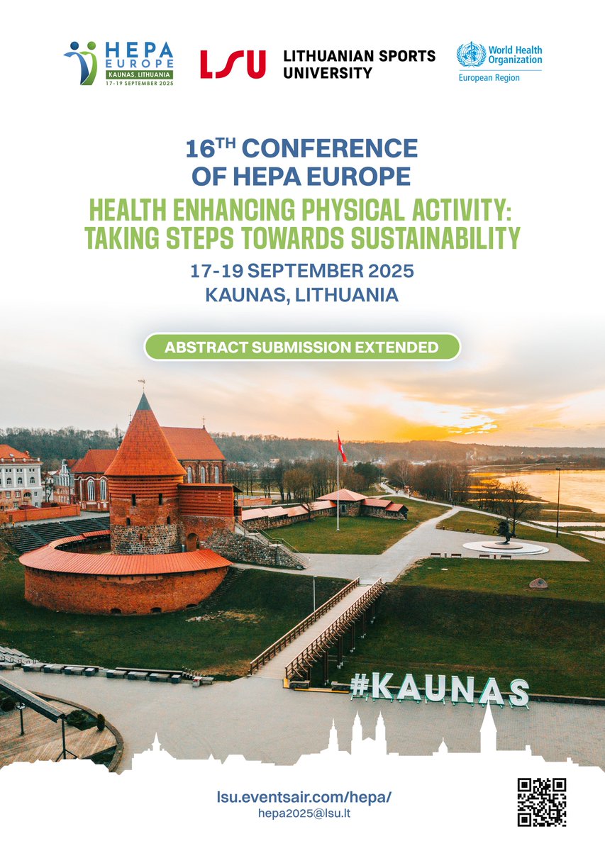 HEPA Europe (@hepaeurope) on Twitter photo The <a href="/hepaeurope/">HEPA Europe</a> Conference Abstract deadline has been extended until May 19th!
 
For more information, please visit hepa2025.com
📧 For contacts and enquiries: hepa2025@lsu.lt The <a href="/hepaeurope/">HEPA Europe</a> Conference Abstract deadline has been extended until May 19th!
 
For more information, please visit hepa2025.com
📧 For contacts and enquiries: hepa2025@lsu.lt