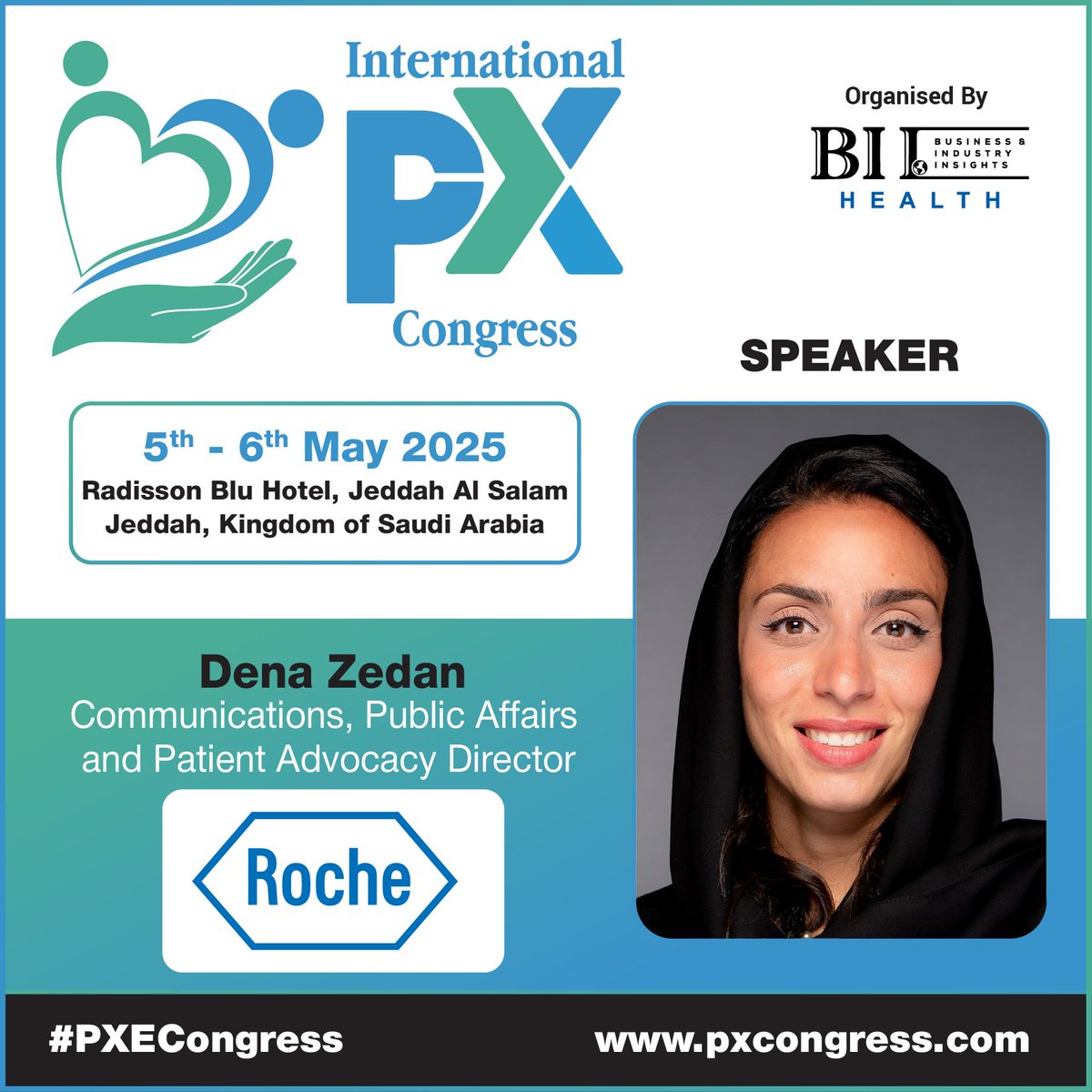 With a strategic mindset and over 2 decades of experience driving transformation across industries, Dena Zedan, Communications, Public Affairs &amp; #PatientAdvocacy Director at <a href="/Roche/">Roche</a>, is set to make an impact at the #PatientExperience Congress – #jeddah .
🔗pxcongress.com/register