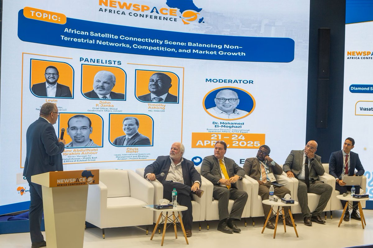 Day 2 of the NewSpace Africa Conference 2025 in Cairo saw RASCOM’s Director General, <a href="/TimothyAshong/">Timothy Ashong</a>, actively engaging in multiple roles — further demonstrating RASCOM’s leadership in shaping Africa’s satellite future.