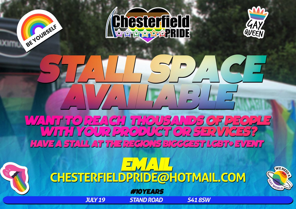 Last few stall space remaining.