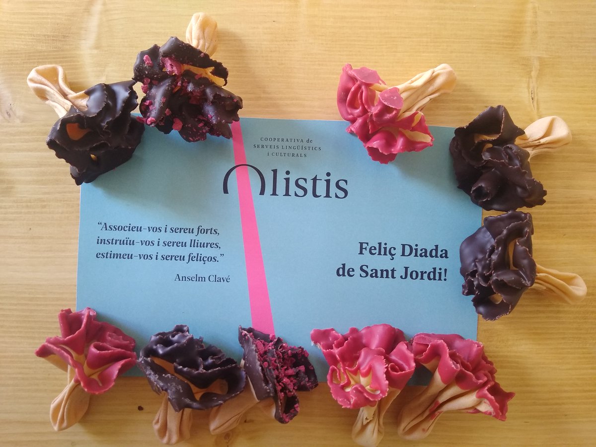 Feliç Diada de Sant Jordi! 🌹  A Olistis ho celebrem amb roses de xocolata boníssimes d'El Rosal!