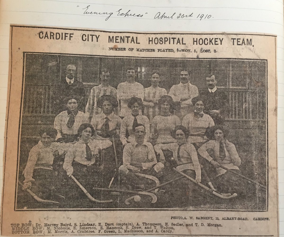 WhitchurchHosp's tweet image. Day 23 #Archive30 @ARAScot 

#CommunityArchives 

You may be surprised that sport (up to international level) was played @WhitchurchHosp over the years &amp;amp; continues to be used by the local community.

#whitchurchhospital 
#hospitalsports 
#football 
#hockey
#bowls
#cricket