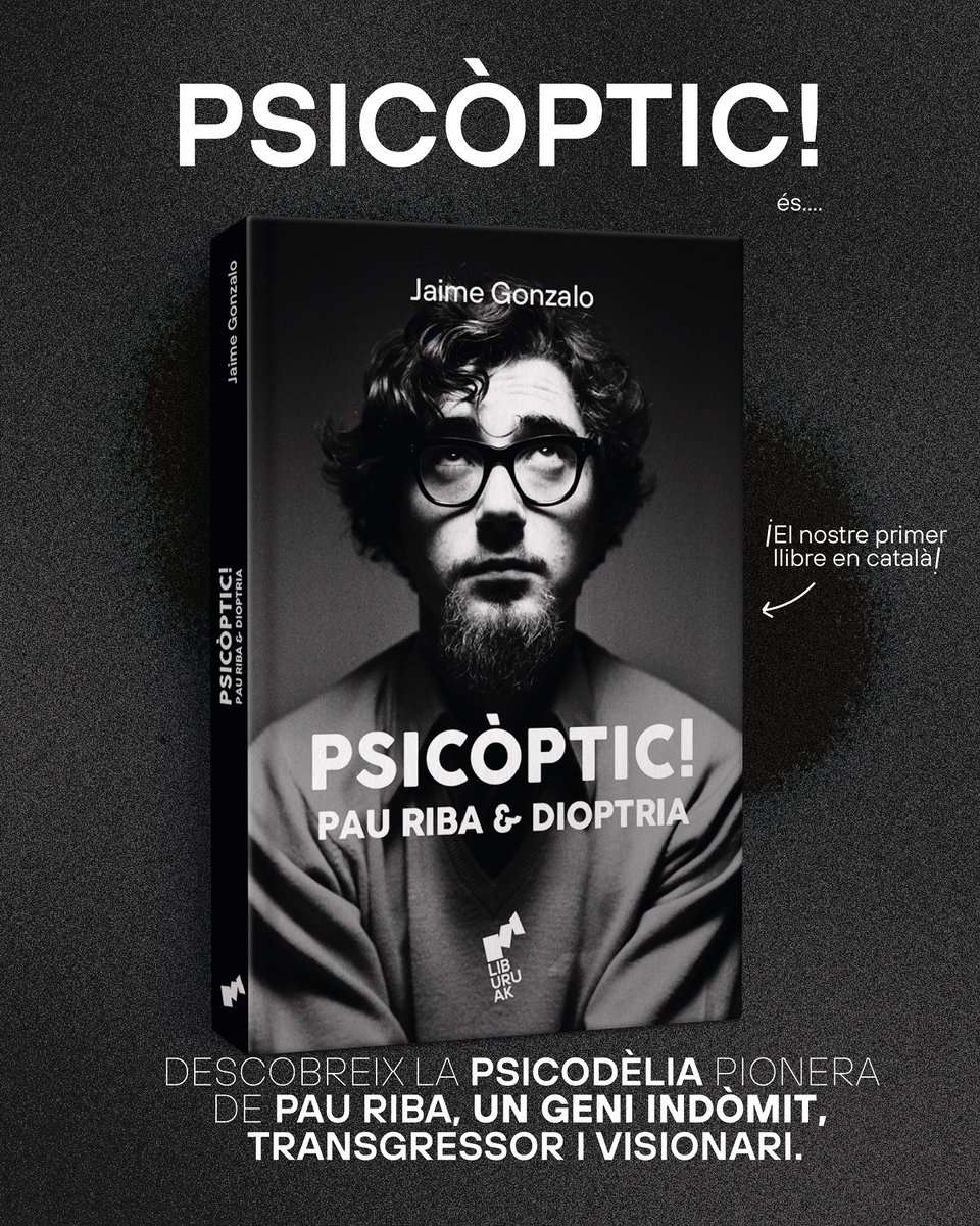 Visca el cinema! (@viscaelcinema) on Twitter photo Us abelleix, amics i amigues, un Sant Jordi diòptricament ribià (del jove Riba 'hippy')?
Jaime Gonzalo (<a href="/jaime_gonzalo/">Jaime Gonzalo</a>) escriu i Liburuak (<a href="/liburuak_libros/">liburuak_libros</a>) publica!
liburuak.org/producto/psico… Us abelleix, amics i amigues, un Sant Jordi diòptricament ribià (del jove Riba 'hippy')?
Jaime Gonzalo (<a href="/jaime_gonzalo/">Jaime Gonzalo</a>) escriu i Liburuak (<a href="/liburuak_libros/">liburuak_libros</a>) publica!
liburuak.org/producto/psico…