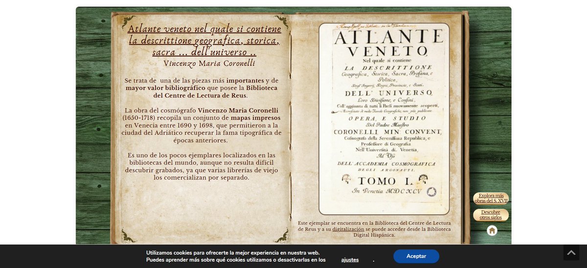 Centre de Lectura (@centredelectura) on Twitter photo 📢 Us convidem a visitar avui 23 d'abril aquesta exposició virtual de <a href="/culturagob/">Ministerio de Cultura</a>. Hi trobareu «Atlante Veneto», atles del s. XVII del cosmògraf Vincenzo Maria Coronelli i una de les joies de la nostra biblioteca: hispanapro.cultura.gob.es/dia-del-libro-… 📢 Us convidem a visitar avui 23 d'abril aquesta exposició virtual de <a href="/culturagob/">Ministerio de Cultura</a>. Hi trobareu «Atlante Veneto», atles del s. XVII del cosmògraf Vincenzo Maria Coronelli i una de les joies de la nostra biblioteca: hispanapro.cultura.gob.es/dia-del-libro-…