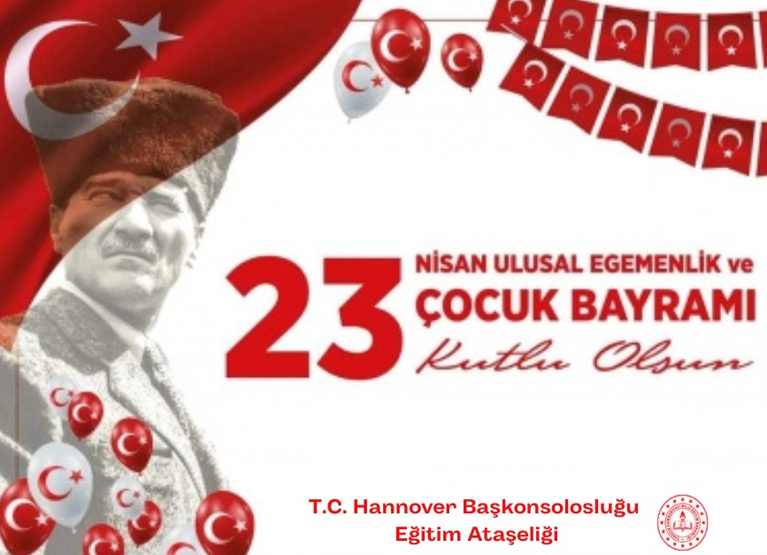 Tüm Çocukların #23Nisan Ulusal Egemenlik ve Çocuk Bayramını kutluyor, Cumhuriyetimizin banisi Gazi Mustɑfɑ Kemɑl Atɑtürk başta olmak üzere, Türk milletinin bağımsızlık mücadelesine omuz vermiş kahramanlarımızı rahmet ve minnetle anıyoruz. 
<a href="/tcmeb/">Millî Eğitim Bakanlığı</a>
<a href="/mebabdigm/">T.C. MEB AB ve Dış İlişkiler Genel Müdürlüğü</a>
<a href="/mebyyegm/">Yükseköğretim ve Yurt Dışı Eğitim Genel Müdürlüğü</a>