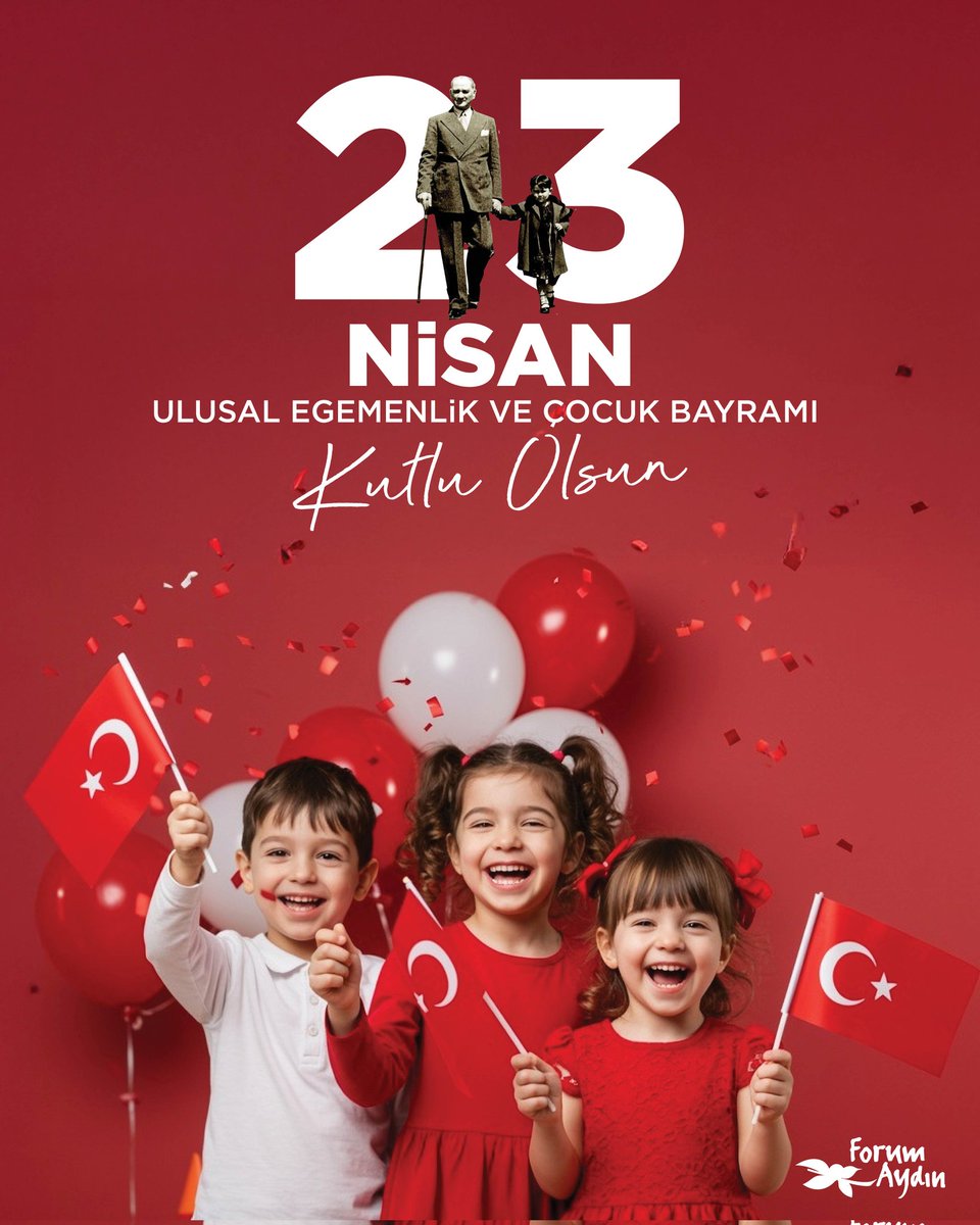 Ulusal egemenliğimizin simgesi olan ve geleceğimizin teminatı çocuklarımıza armağan edilen bu özel günü coşkuyla kutluyoruz.
23 Nisan Ulusal Egemenlik ve Çocuk Bayramı kutlu olsun! 🎈