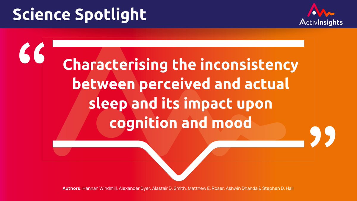😴 Sleep Matters: How Quality &amp; Quantity Affect Your Mind 🧠

Your perception of sleep might not match reality! 💤 A study used GENEActiv to track 76 participants &amp; compare subjective sleep reports with objective sleep data—revealing surprising insights
📖 eu1.hubs.ly/H0hKGz10