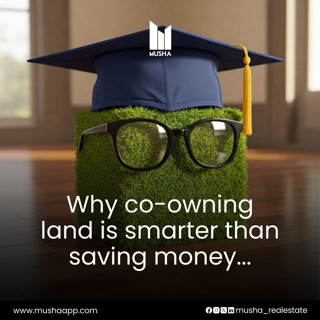 musharealestate's tweet photo. Why save when you can own?
Co-owning land with MushaApp builds wealth faster than letting your money sit.
Learn how: https://t.co/Tr2DgKLAog
#MushaApp #LandOwnership #SmartMoneyMoves https://t.co/b6dyrqeEXN