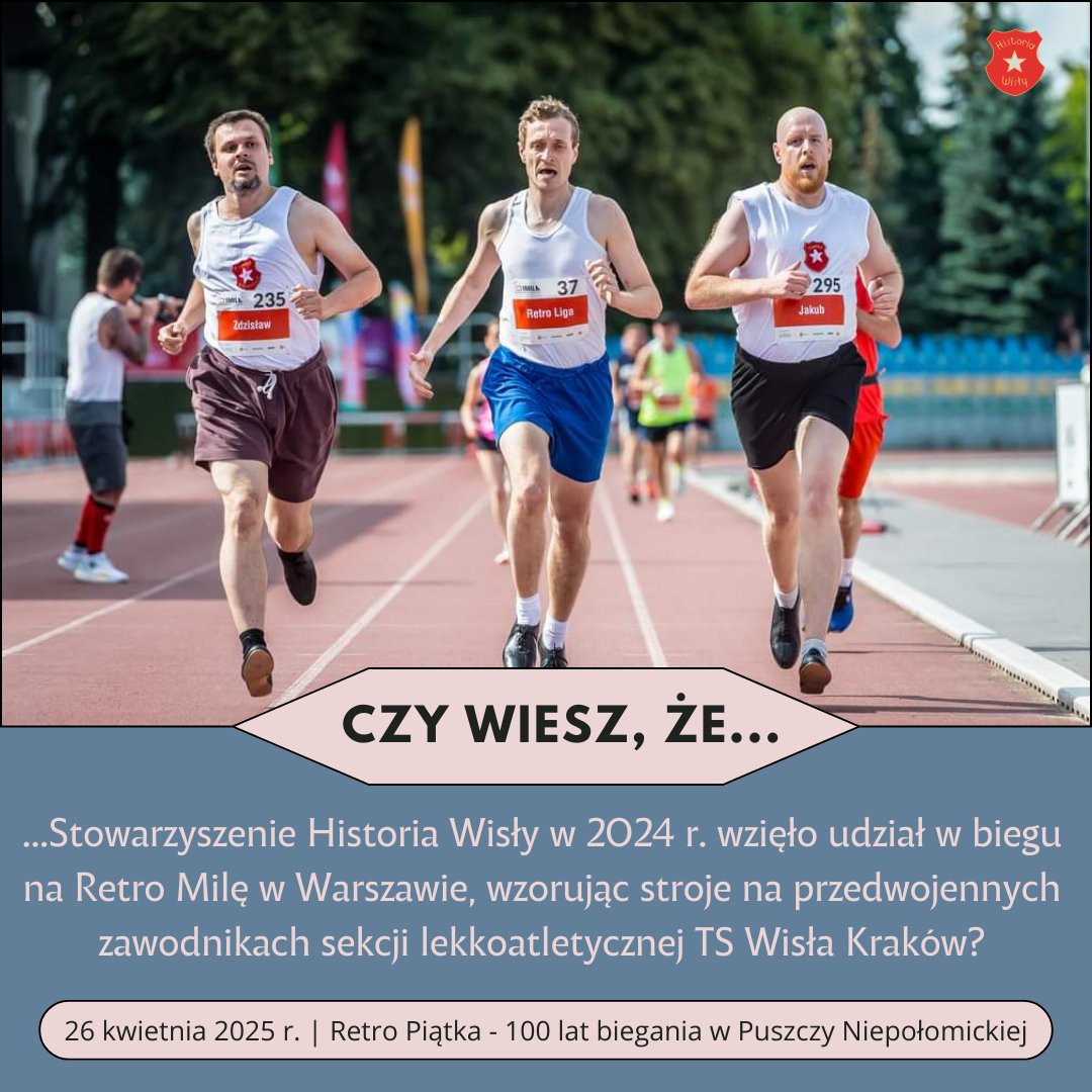 Historia Wisły (@historiawisly) on Twitter photo "1Mila" to impreza biegowa dla amatorów na dystansie 1609,34 m, w ramach której rozgrywane są Amatorskie Mistrzostwa Polski w biegu na jedną milę.
Stowarzyszenie <a href="/RetroLiga/">RETRO LIGA</a> współpracując z teamem organizacyjnym, prowadzi przy okazji tego biegu osobną klasyfikację nieoficjalnych "1Mila" to impreza biegowa dla amatorów na dystansie 1609,34 m, w ramach której rozgrywane są Amatorskie Mistrzostwa Polski w biegu na jedną milę.
Stowarzyszenie <a href="/RetroLiga/">RETRO LIGA</a> współpracując z teamem organizacyjnym, prowadzi przy okazji tego biegu osobną klasyfikację nieoficjalnych