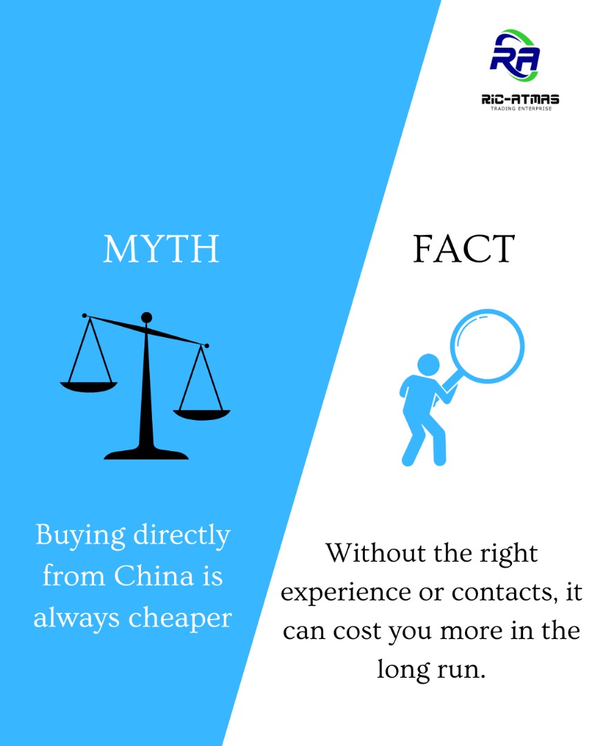 RicAtmas's tweet image. Work smart. Avoid trade traps.
#MythVsFact #SourcingTips #RicAtmasTrading #TradeSmart